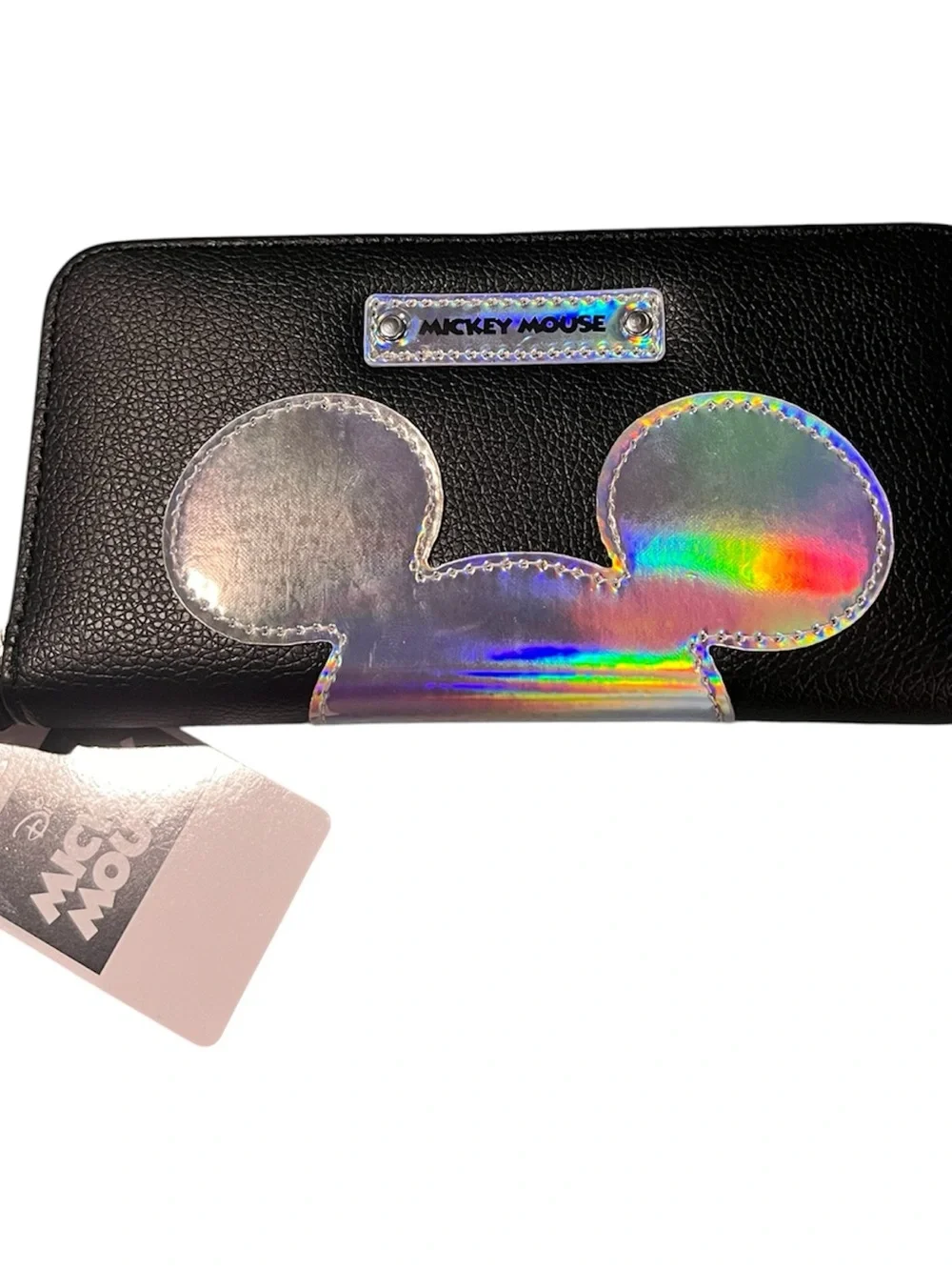 Disney Black Wallet with Holographic Mickey Accent